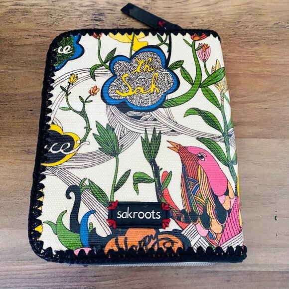Sakroots Nature and Peace Zippered Organizer Bag Portfolio - Picture 2 of 6